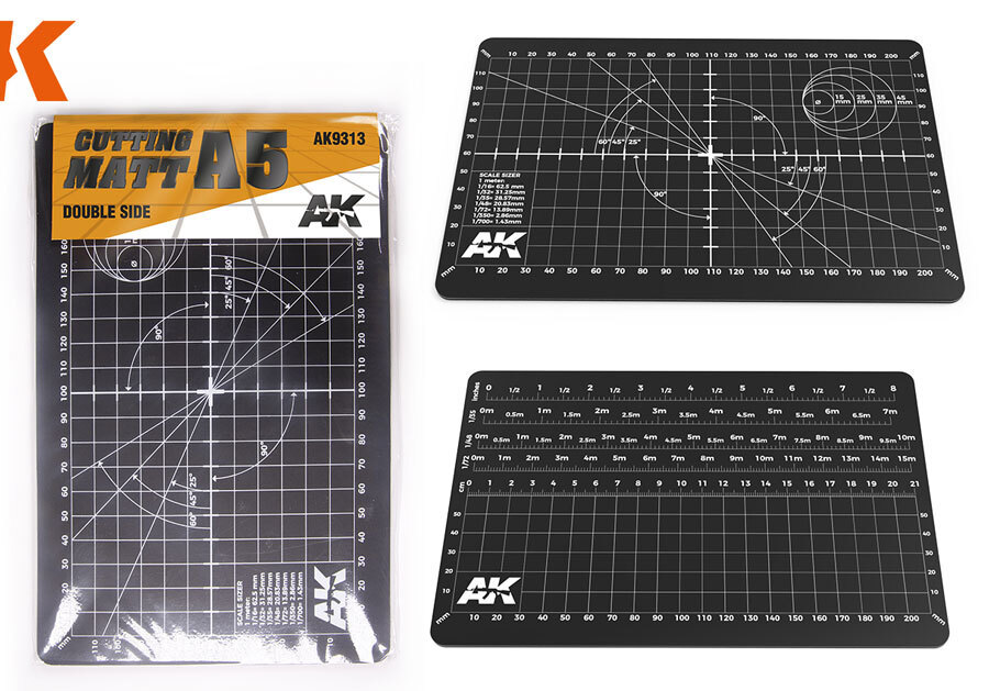 AK-Interactive Double Side Cutting Mat (A5 size, recycled PVC)