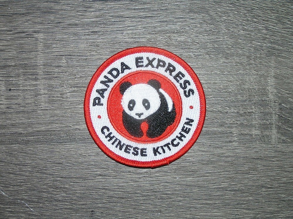 Panda Express Chinese Kitchen Embroidered Iron On Patch 3" x 3"