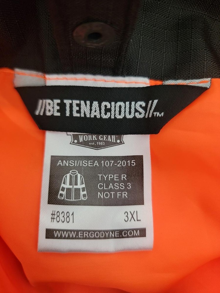 Be Tenacious Safety Jacket 3XL
