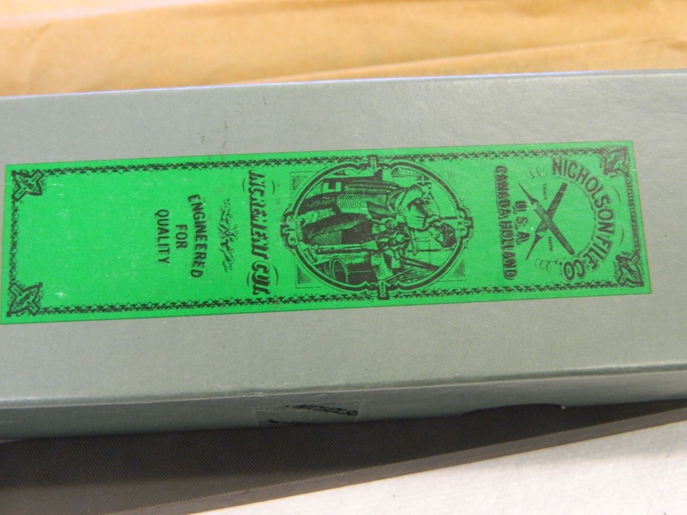 NICHOLSON American-Pattern File: 8″ Long, Flat, Double qty 12 05919N