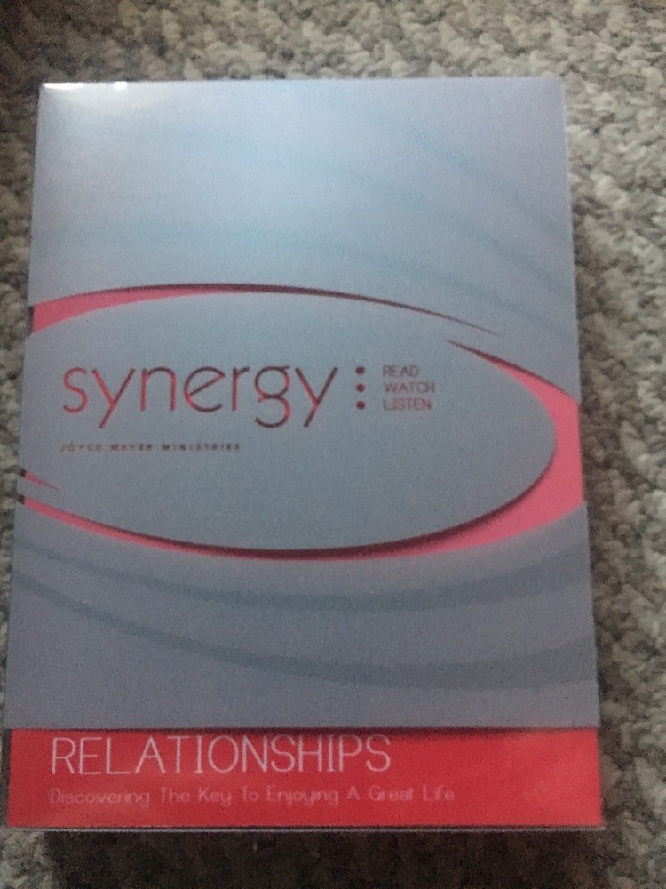 Joyce Meyer Synergy Relationships 1 DVD 2 CD's Book
