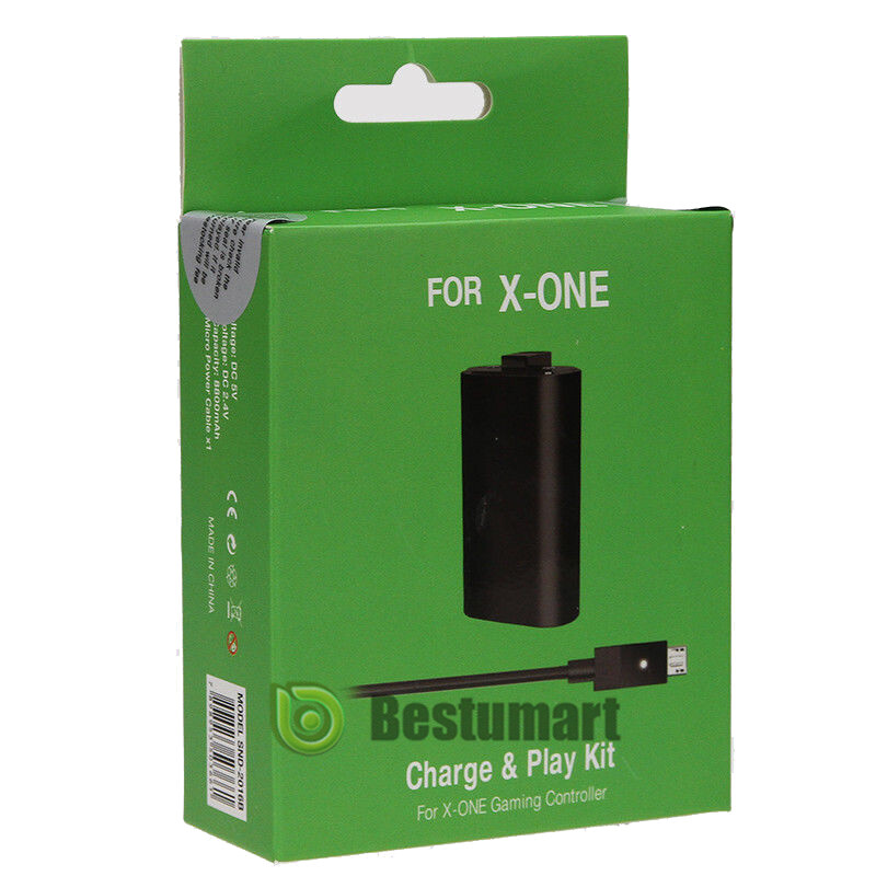 1400mAh Rechargeable Battery Pack For XBox One X/S Controller & Charging Cable