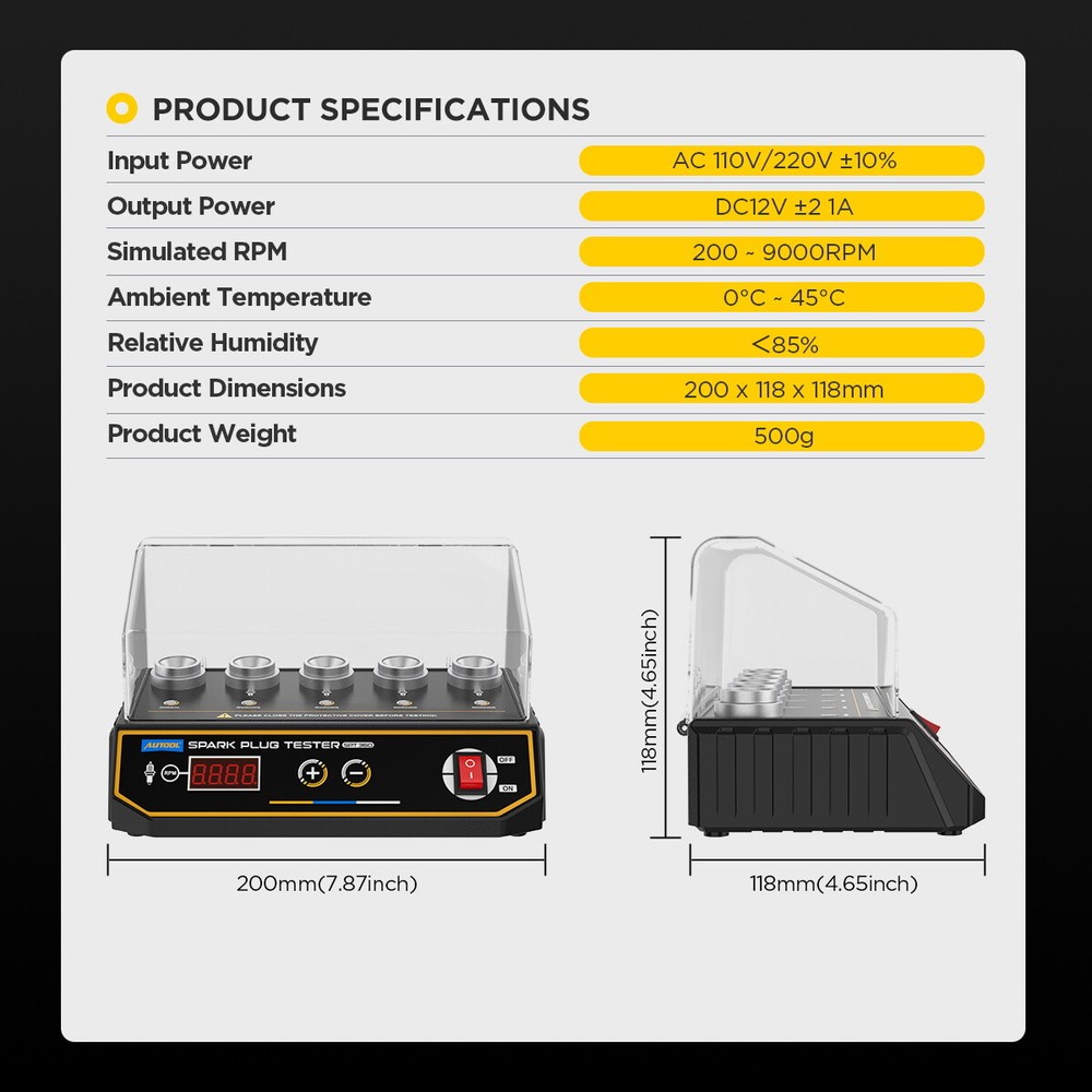 Spark Plug Tester Automotive Engine ignition coil test tool Diagnostic Analyzer