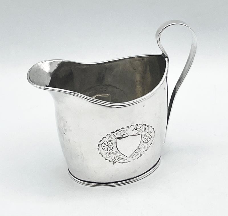 OLD SHEFFIELD PLATE CREAM JUG c1790