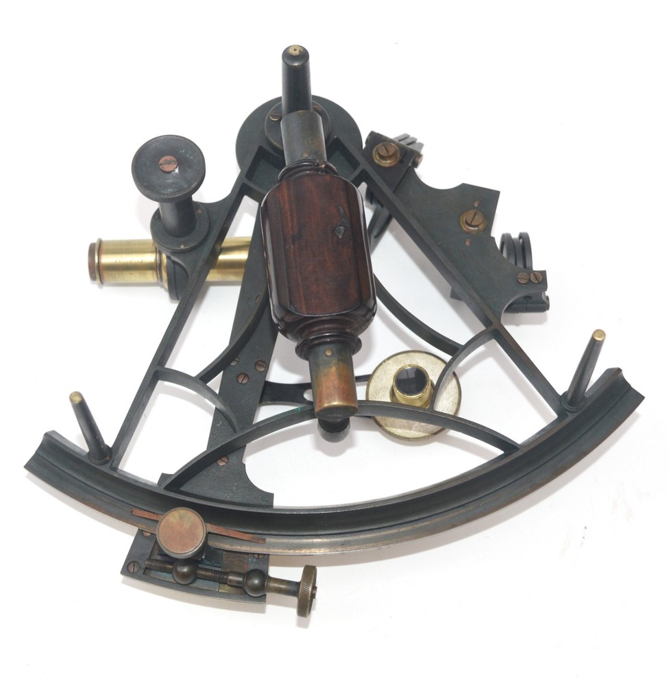 Sextant and case, smaller than normal size – George Whitbread.