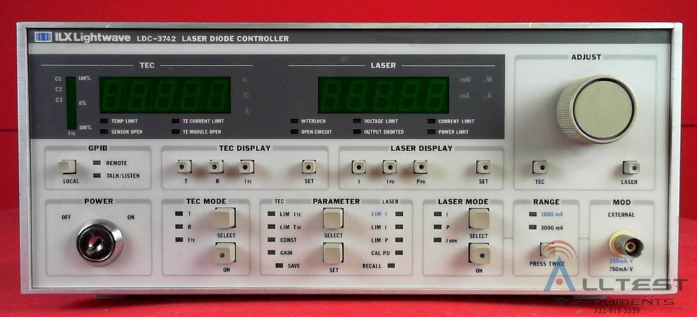 ILX Lightwave LDC3742 Laser Diode Controller, 2 / 4A Current Source