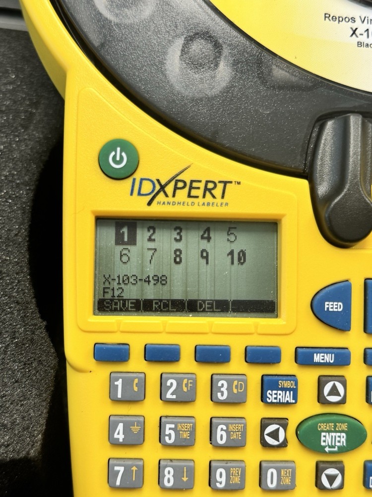 *Working READ* BRADY IDXPERT Labeler Handheld Label Printer