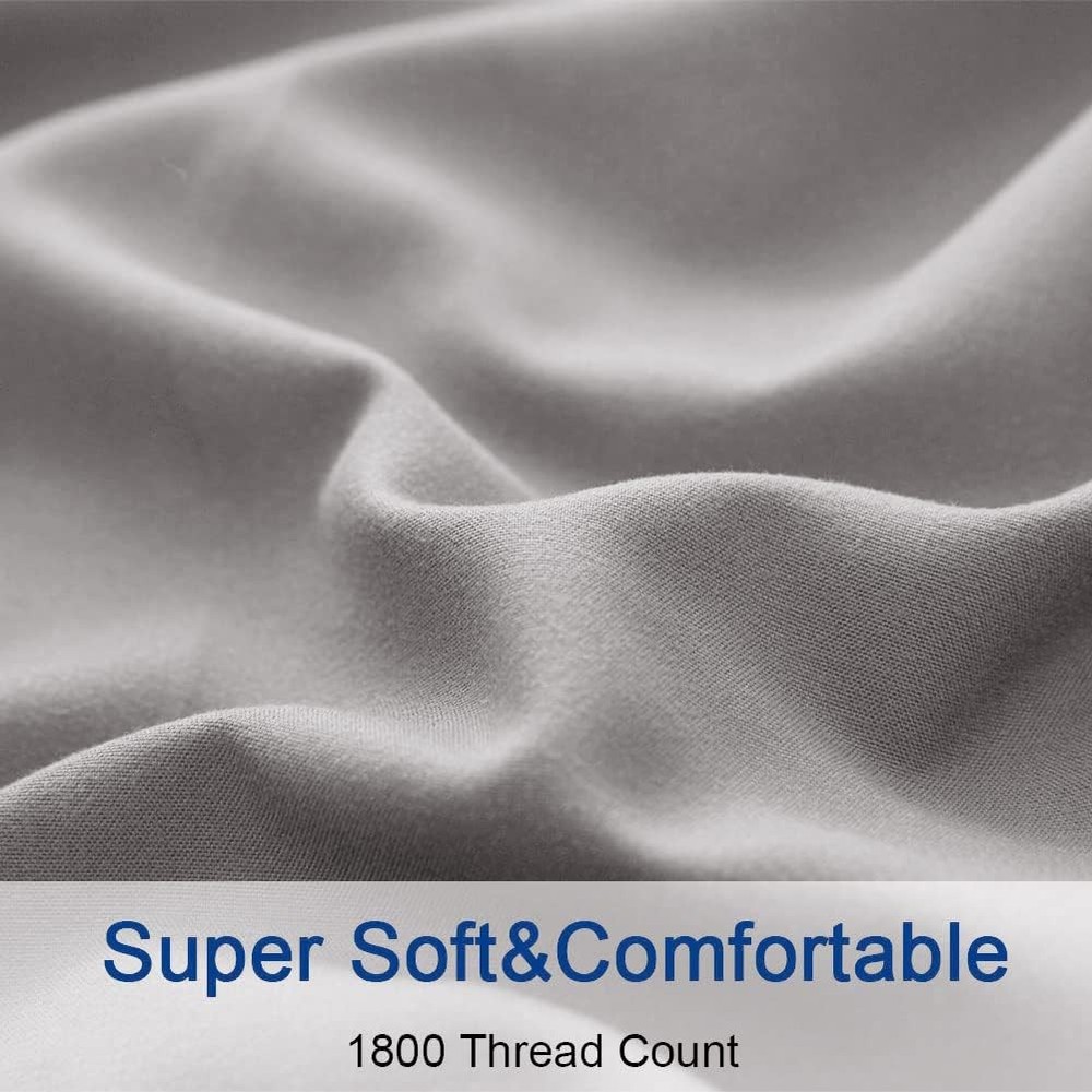 Bed Sheet Set Super Soft Microfiber 1800 Thread Count Luxury Egyptian Sheets