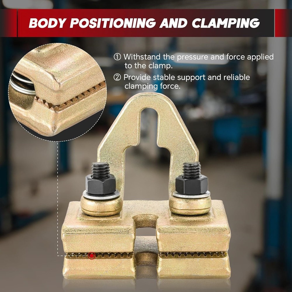 5T Heavy Duty Right Angle Clamp Auto Body Frame Pull Pulling Dent Repair Puller