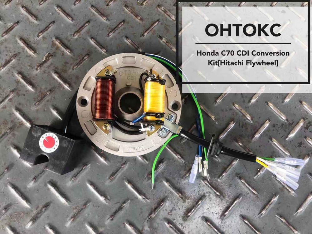 Honda C70 CDI Conversion Kit [Hitachi Flywheel] Electronic Ignition