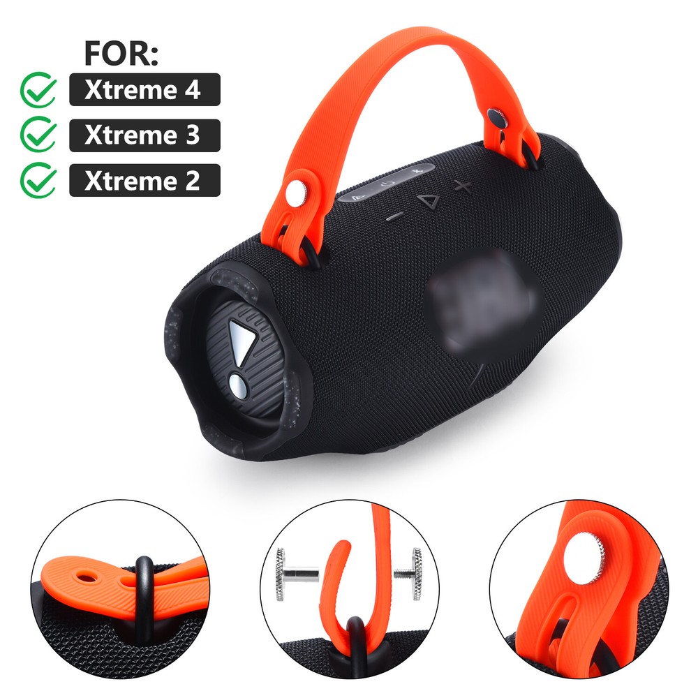 For JBL Xtreme 4/3/2 Wireless Bluetooth Audio Universal Silicone Carrying Strap