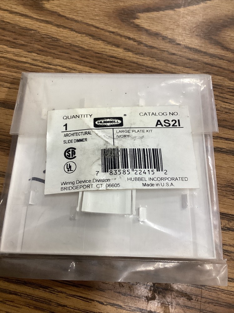 Hubbell AS2I Ivory Dimmer Accessory Kit Large New