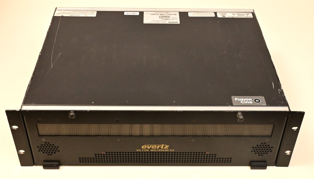 Evertz 7700 Multiframe Chassis Empty w/ Backplane Rack Mount 7700FR-C