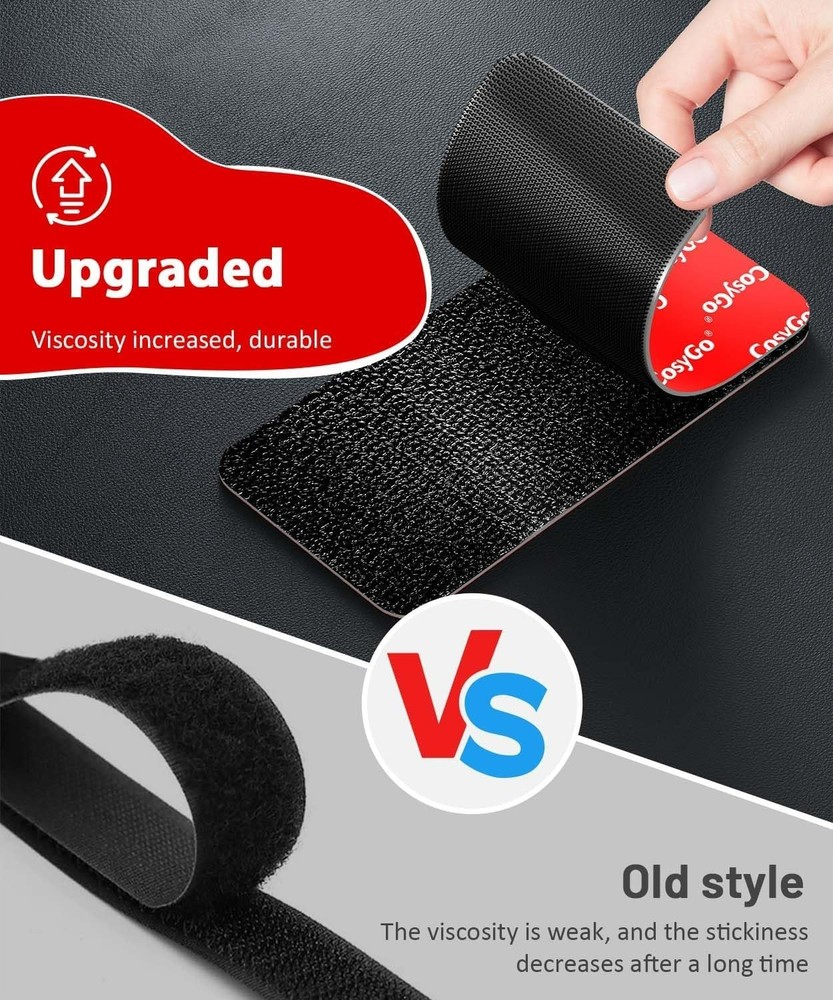 Heavy Duty Waterproof Hook and Loop Strips - Secure Grip for Every Application