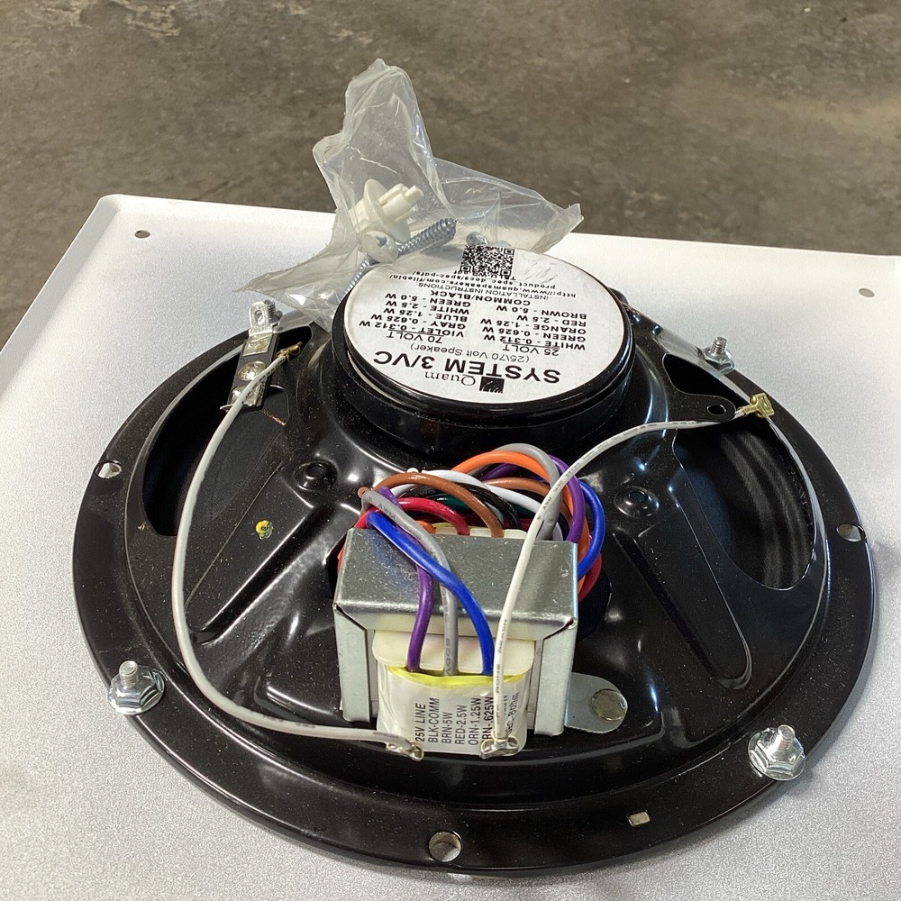 Quam SYSTEM 3/VC 8" Slanted Square Surface Wall-Mount Speaker Volume Control