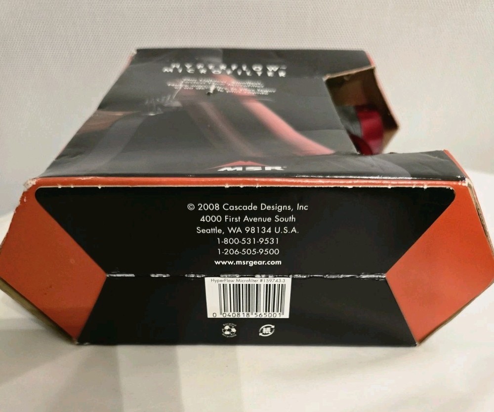 MSR HyperFlow Fast-Flow MicrofilterLightweight Backpacking NEW NIB