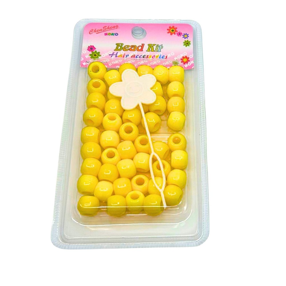 Deluxe Large yellow Bead Kit: 50 Pack