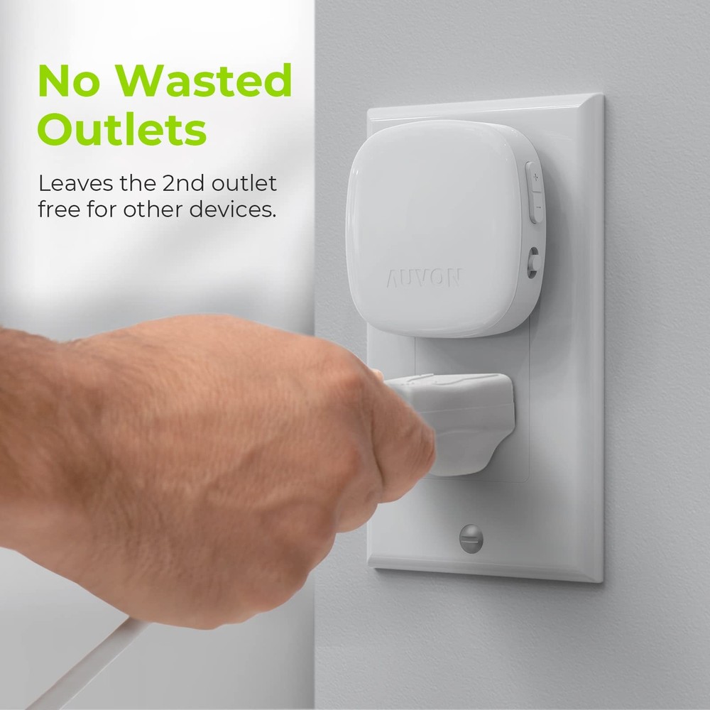 AUVON Plug-in LED Backlit Night Light with Motion Sensor & Small, Warm White
