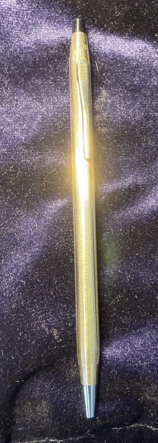 VINTAGE 1/20 12K GF CROSS BALLPOINT PEN