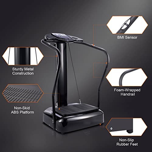 ZELUS 2000W WHOLE BODY VIBRATION PLATFORM EXERCISE MACHINE MP3 - Scratch & Dent