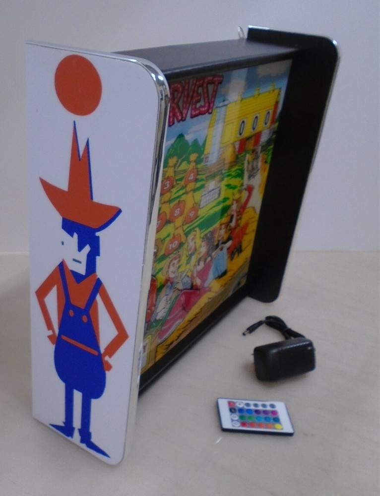 Bally Harvest Pinball Head LED Display light box