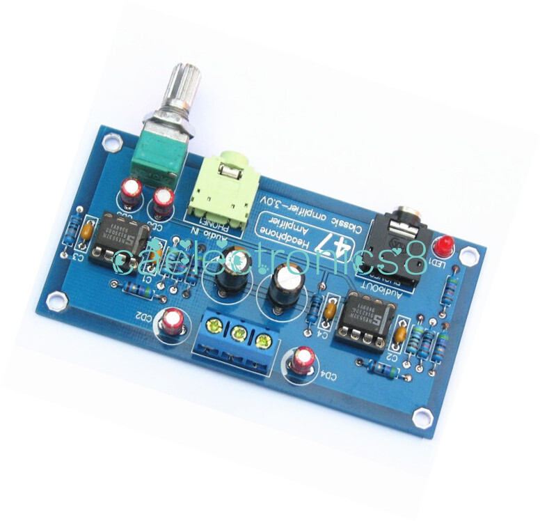 DC 9-15V Portable Headphone Amplifier Board Kit AMP Module For Classic 47