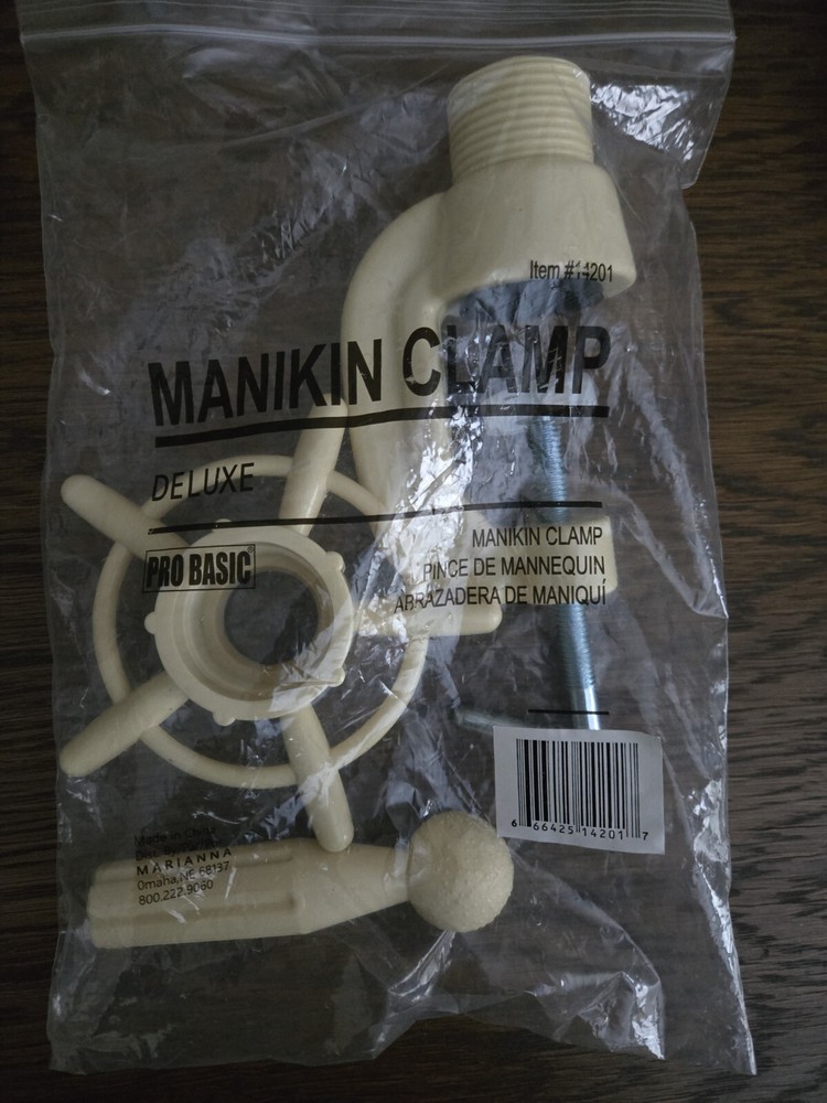 NEW in package Pro Basic Manikin Clamp Beige Color