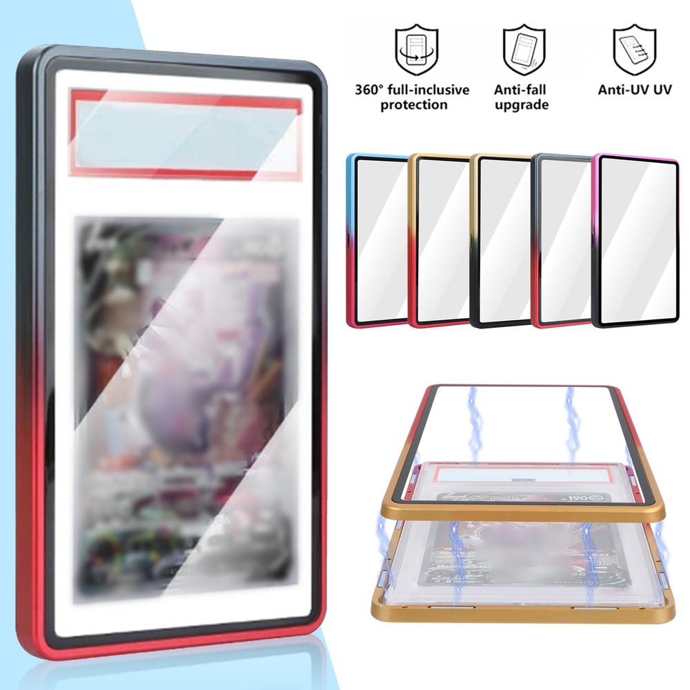 1-10PCS Magnetic Aluminum Slab Case Protector For BGS 35PT Graded Cards Bumper