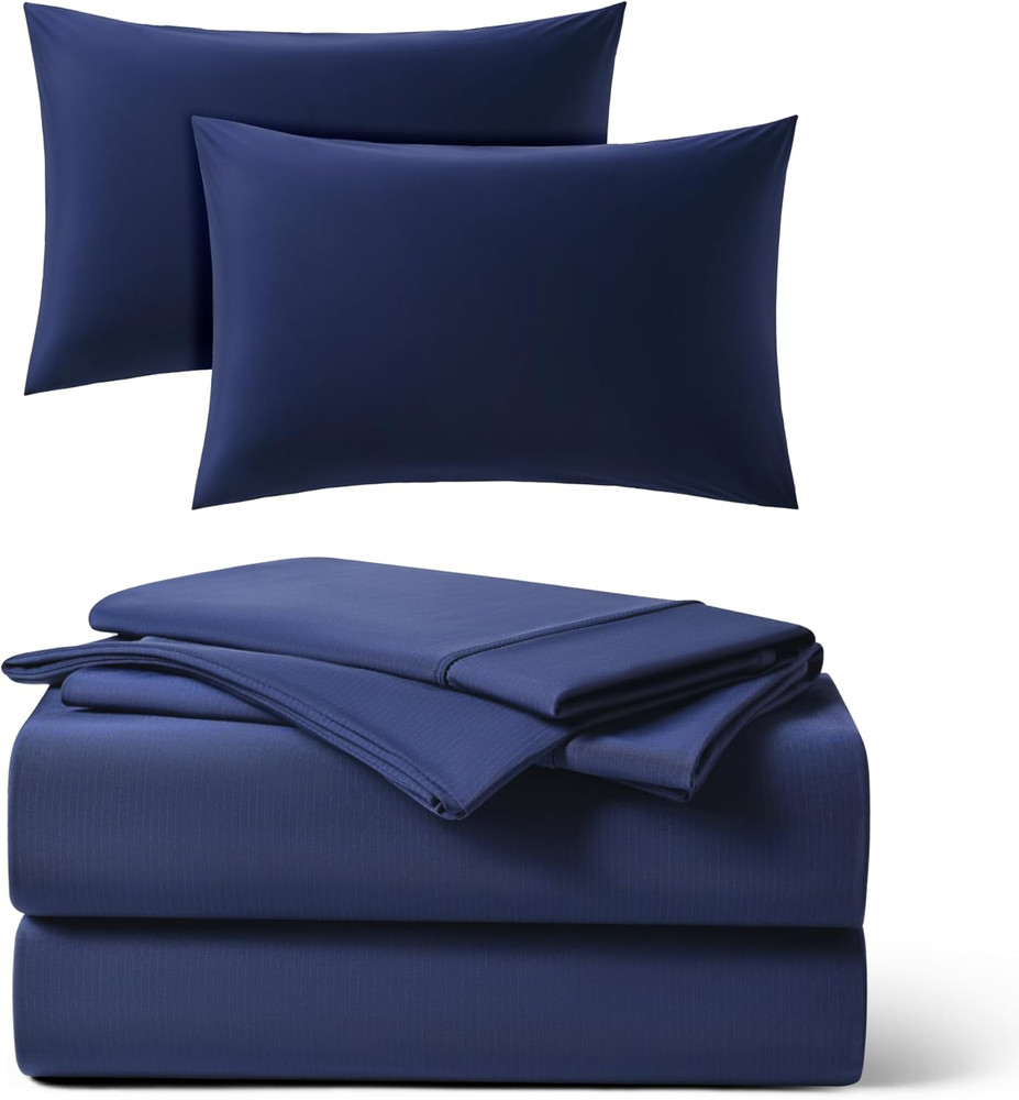Midnight Blue Full Sheet Set + Extra Pillowcases - Buy 2, Get 30% Off!