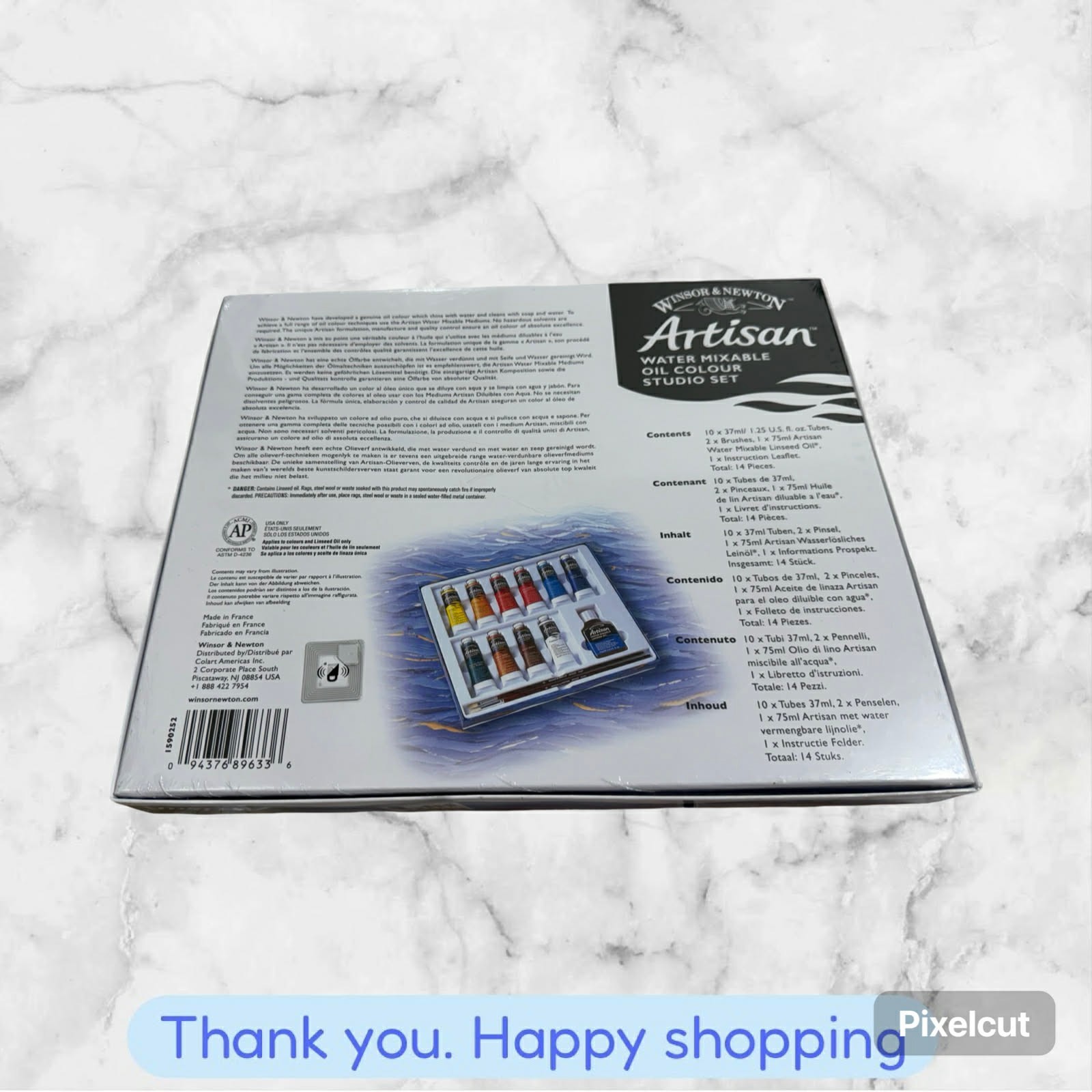 Winsor & Newton Artisan Water Mixable Oil Color Studio Set 14pc BRAND NEW SHIP