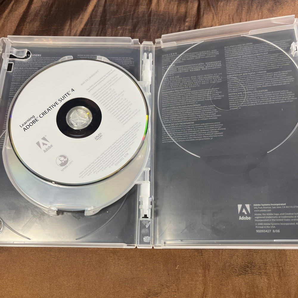 Adobe Creative Suite 4 CS4 Design Premium Windows PC Full Retail DVD No Serial #