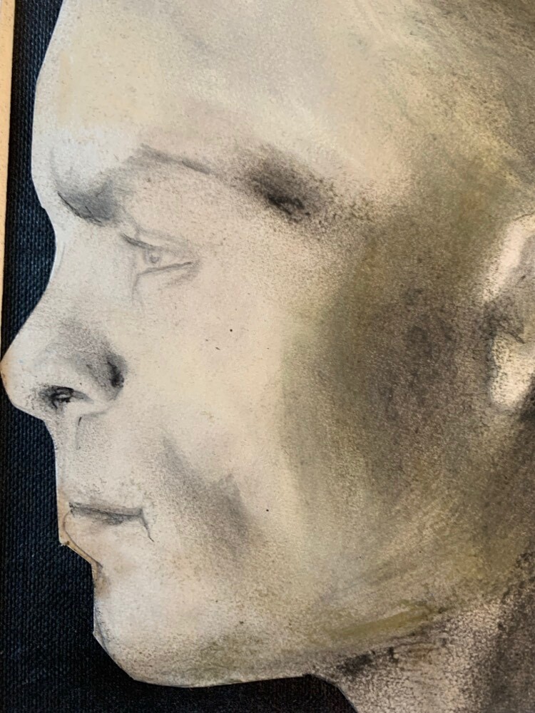 Pastel drawing of Sting - Message Sting
