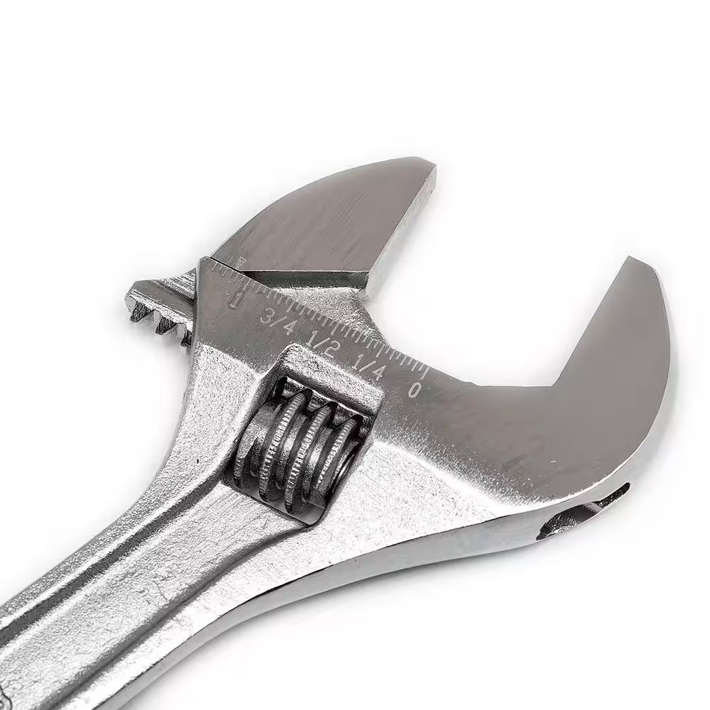 8 In. Chrome Adjustable Wrench