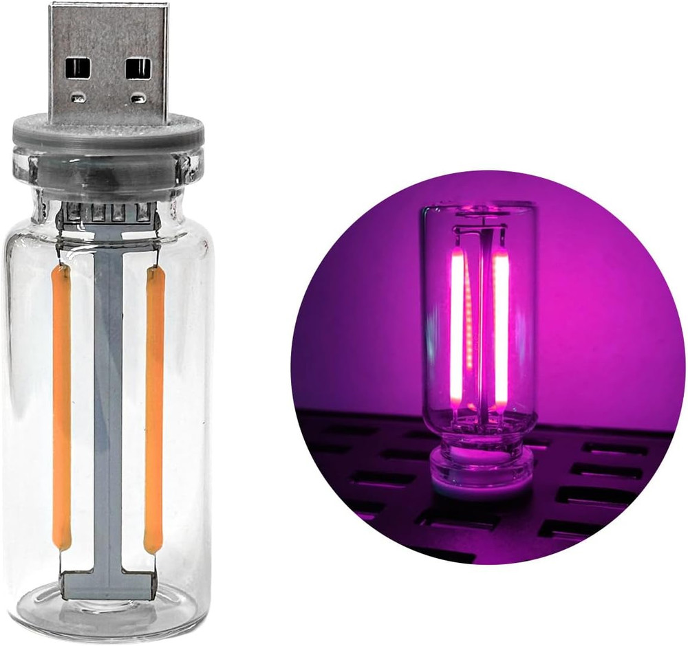 USB LED Car Interior Atmosphere Light, Plug-In USB Automotive Interface Charging