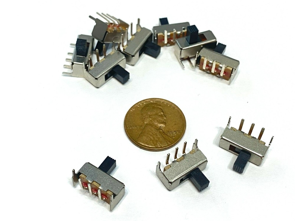 10 x  SS-12F23 90 degree SS12F23G5 toggle slide switch 2P3T E6