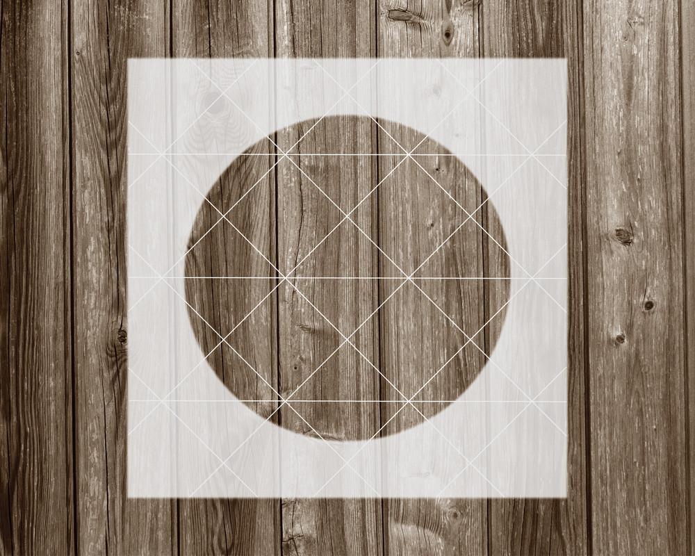 Circle Stencil, Durable Handmade Mylar Reusable Craft Template, 613