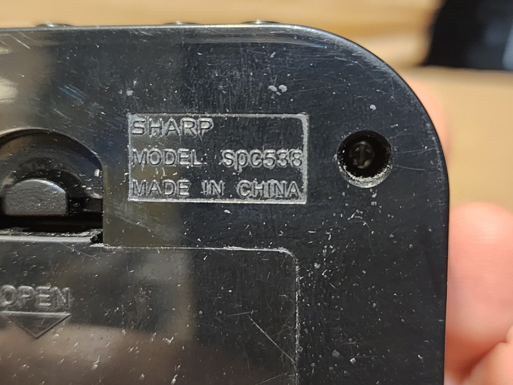 Sharp Digital Alarm Clock Ascending Alarm with Large Time Display Snooze SPC538