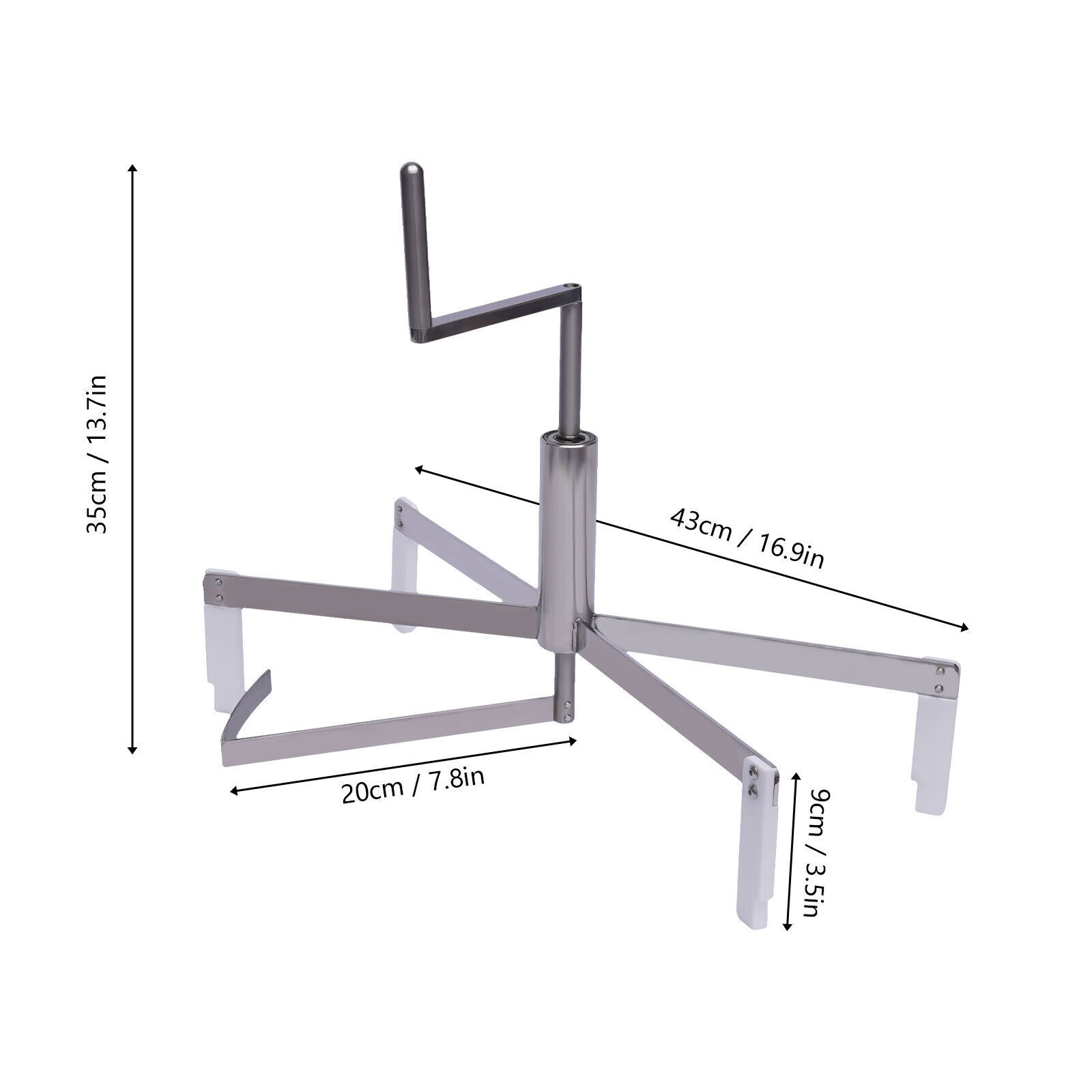 Pancake Maker Batter Spreader Crepe Machine Plate Stainless Steel Kitchen 40cm