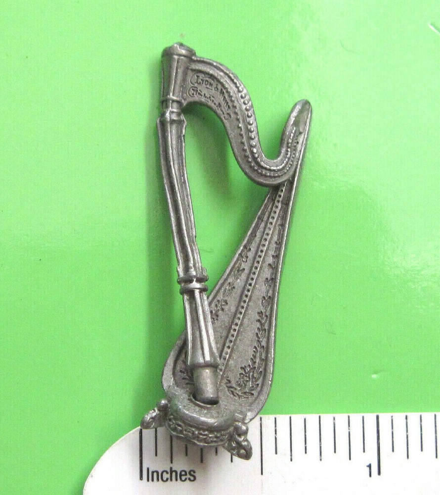 HARP - hat pin , lapel pin , hatpin  GIFT BOXED