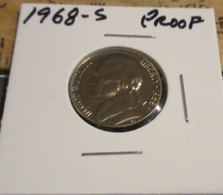 1968 S Proof Jefferson Nickel