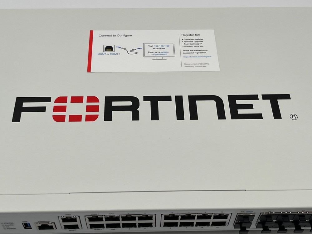 FORTINET FORTIGATE 100F FG-100F SECURITY APPLIANCE