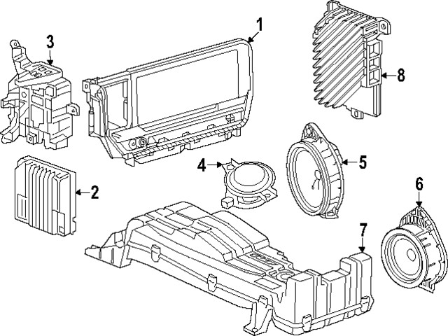 Genuine GM Amplifier 85717676