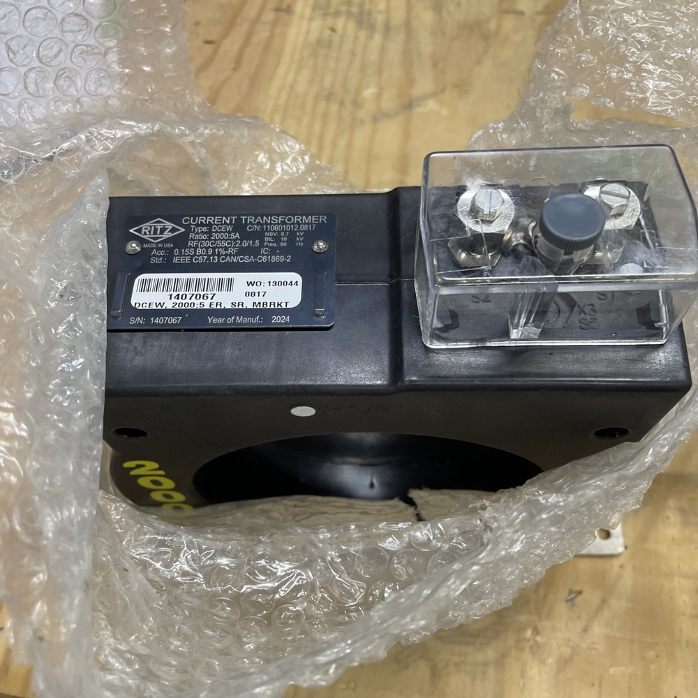 Ritz DCEW 3000 Amp Current Transformer DECW RATIO 2000:5A