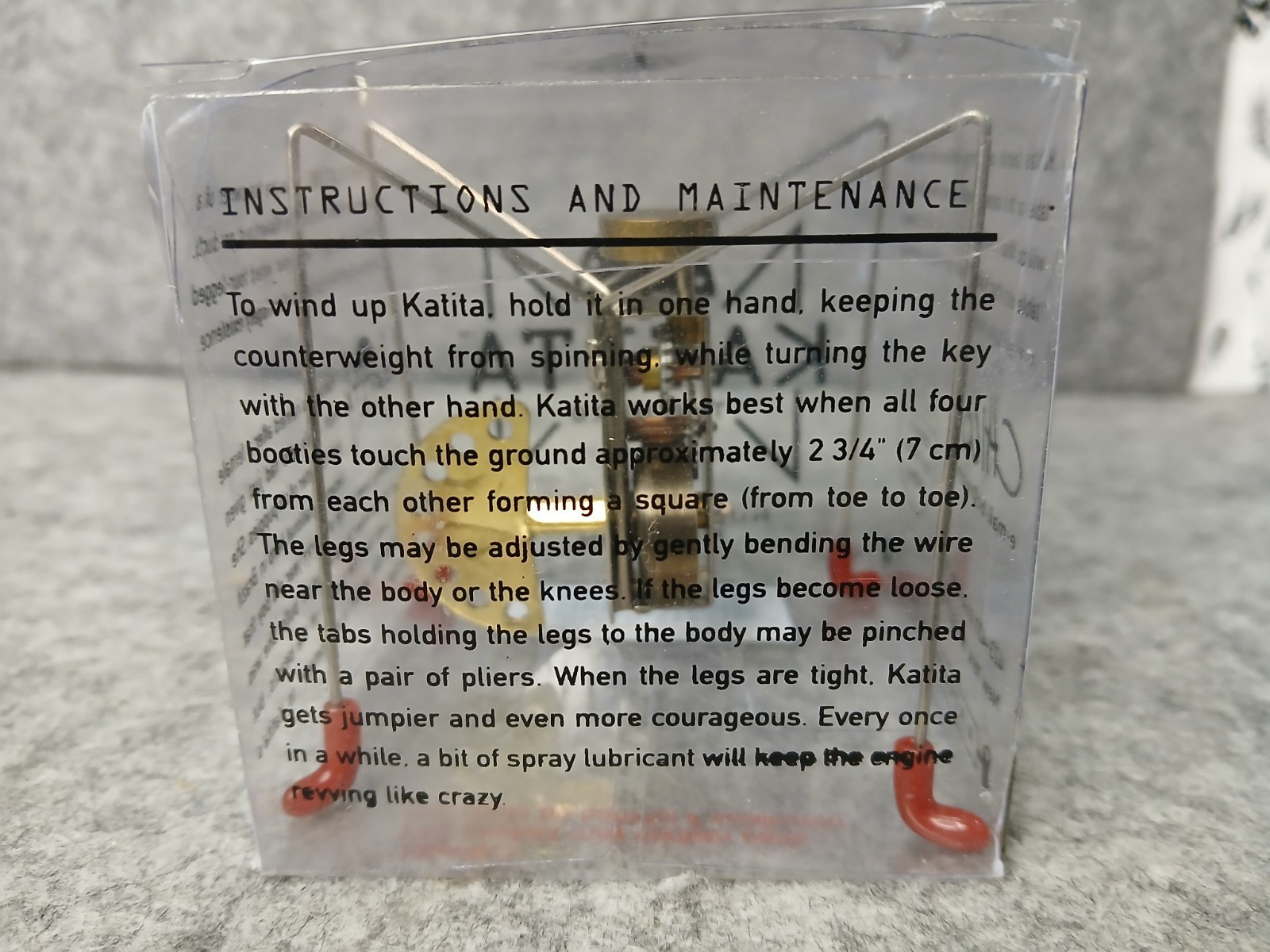 KATITA The Hero Wind Up Toy kikkerland Chico Bicalho Brazil #1578 w/ box WORKS