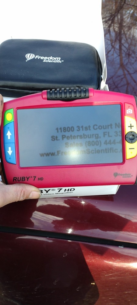 Ruby 7 HD Handheld Video Magnifier Low Vision Viewer Freedom Scientific