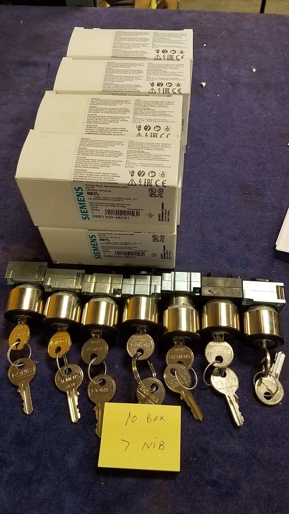 Siemens Key Selector Switch Operator 3SB3 500 4D01 Note! (No Contact Blocks)