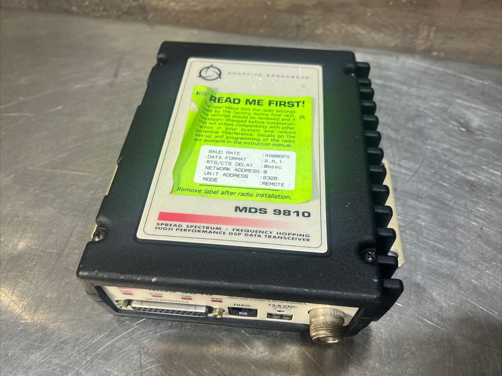 Microwave Data Systems MDS 9810 HL Spread Spectrum Transceiver. Used Surplus