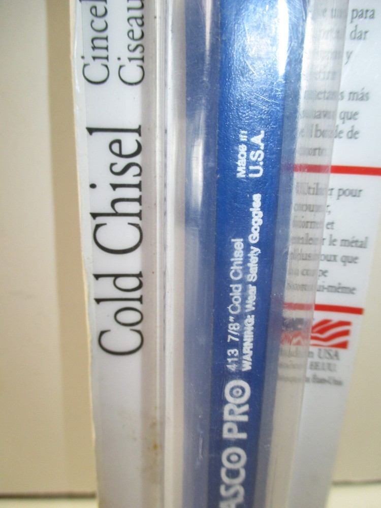 DASCO PRO 7/8" X 7-1/2" COLD CHISEL~7/8" CUT~COLD CHISEL~MADE IN USA