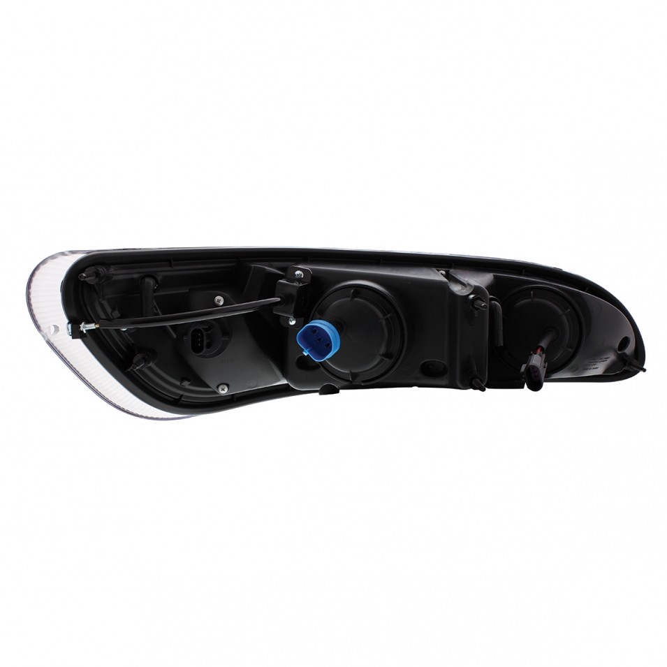 Chrome Projection Headlight f/ 1999-2019 Peterbilt - Dual Function - Driver