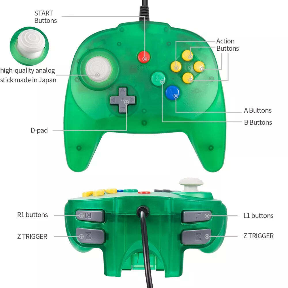 Mini Controller for Classic N64 Games